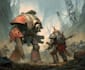 draw a warhammer 40k figures with old school