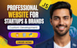build a professional website for startups and brands
