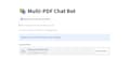 build ai chatbot that answers questions from multiple PDF documents