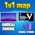 create a 1v1 fortnite map using uefn