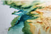 watercolor map illustration just for you