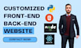develop a frontend backend web app as a fullstack developer