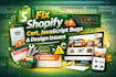 fix shopify cart, javascript bugs and design issues