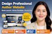 design professional author website book launch writer portfolio ebook sales