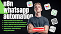 automate whatsapp CRM workflow n8n automation ai agent n8n API integration