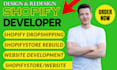 build shopify store or dropshipping ecommerce store,landing page shopify website