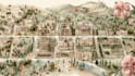 craft a detailed watercolor drawn wedding map using procreate