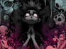 draw art in dark cartoon comic style