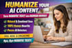 humanize and rewrite ai generated content