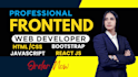 build or redesign a website in HTML, CSS, bootstrap, javascript