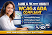 conduct a wcag 2 1 aa accessibility audit and ada compliance