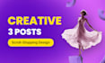 sell 3 premade creative posts