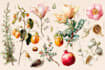 design botanical wallpaper, mural for your space