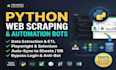 build a python web scraper, data extraction, or playwright selenium bot