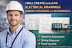 create autocad electrical drawings wiring diagrams and schematic panel layout