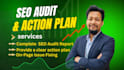 do compilate seo audit report with action plan and on page fixing