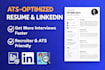 write your ats resume and optimize your linkedin to help you get interviews
