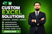 build custom excel spreadsheet, google sheets, excel vba macros and template