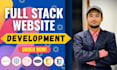 build a full stack web app using PHP laravel reactjs nextjs