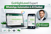 gohighlevel whatsapp automation, whatsapp ai chatbot, whatsapp API integration