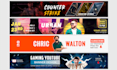 design youtube banner cover channel art