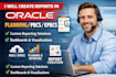create reports in oracle planning, pbcs or epbcs application