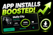 mobile app promotion, 10m app installs users, android app rating review,