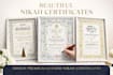 design certificates for islamic nikha and wedding