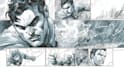 draw superhero action comic book page graphic