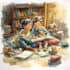 create christmas children book illustrations