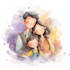 create christmas children book illustrations
