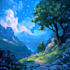 create breathtaking fantasy landscape illustrations