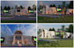 church exterior design architectural rendering 3d visualization