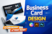 professional business card design modern and customizable