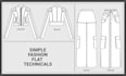 create professional fashion flat technical drawings