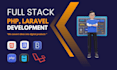 do website development as full stack web developer, PHP laravel