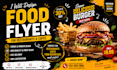 design modern food flyer for restaurant and cafe