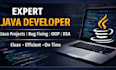 do java programming, java projects, and java tasks