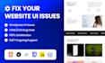 fix your website css, design related issues