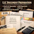 prepare draft llc operating agreement amendment resolution ein paperwork bylaws