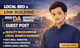 local SEO gmb optimization high quality link building