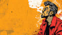 draw old retro distressed comic illustration