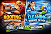 design, roofing, cleaning, construction websites design using wordpress