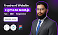 convert figma to next js figma to react js responsive website with tailwindcss