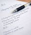 handwrite notes, letters or assignments