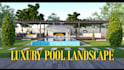 create 3d swimming pool, backyard and landscape rendering