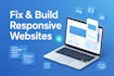 create company website with menu map and social media links