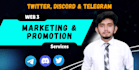 do crypto telegram twitter discord promotion and management