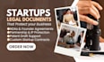 draft custom startup contracts, nda, partnership agreement, patent draft