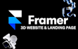 design a high end 3d framer website or landing page in framer